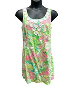 Lilly Pulitzer Nina Chin Chin Print Cotton Shift Dress Size 12 Resort Vacay - $49.50