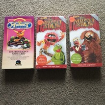 Lot of 3 Best Of The Muppet Show VHS Tapes Vintage Kermit The Frog Miss ... - £15.02 GBP