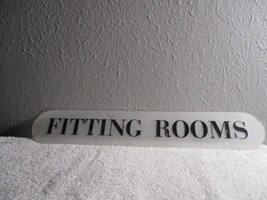 Antique Vintage Fitting Dressing Room plastic department store sign 18&#39;&#39; x 3&#39;&#39; - £34.78 GBP