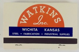Vintage Matchbook Wichita Kansas Watkins Steel Fabrication Universal Kan... - $4.85