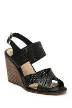 Vince Camuto Delinda Ankle Strap Wedge Sandal, Black, Women Size 9.5 new - £89.22 GBP