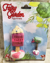 Fairy Garden Arcade Miniature Ice Cream Fugurines 2 pc Home Sweet Home-A... - $14.73
