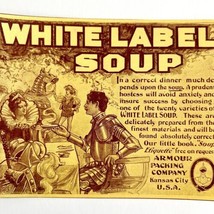White Label Soup 1897 Advertisement Victorian Fit For Queen Food Armour ... - £15.94 GBP