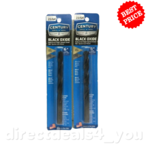 Century Drill &amp; Tool 24223  23/64&quot; Black Oxide Drill Bit Pack of 2 - £12.65 GBP