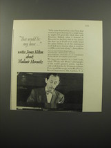 1950 RCA Victor Records Ad - James Hilton about Vladimir Horowitz - $18.49