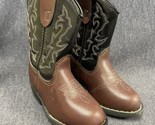 EXPRESS RIDER  WESTERN COWBOY BROWN BOOTS Child Sz 6 1/2 W PRE OWNED - $13.86