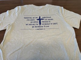 Religious Men’s T-Shirt- Ambassador of Christ-Light Green-Size XL - £11.79 GBP