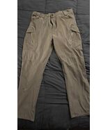 Men’s Military Style Khaki Pants 36x34 Broken Zipper - $22.44 CAD