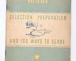 1934 Amour&#39;s Meat Selection Preparation Advertising Recipe Food Booklet ... - £6.29 GBP