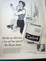 Delsey Toilet Tissue Print Advertisement Art 1950s - £7.10 GBP