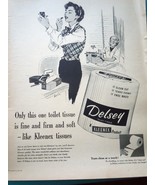 Delsey Toilet Tissue Print Advertisement Art 1950s - $8.99