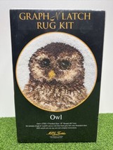VTG Graph N Latch Hook Round Rug Kit Owl MCG Textiles Style 37651 NIB - £15.68 GBP