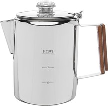 Coletti Bozeman Percolator Coffee Pot — No Aluminum Or Plastic [9 Cup] - $51.99