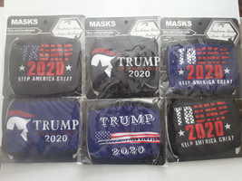 Trump 2020 Face Fashion Masks Washable Reusable Face Mask Flag Mask - £4.77 GBP
