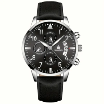 watches mens quartz silver colour bezel silver colour dials with multi f... - $12.76