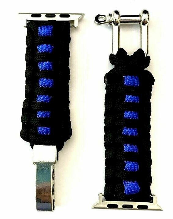 Police Thin Blue Line Apple 4 5 6 7 8 SE Watch Replacement Band Strap Ul... - $12.99