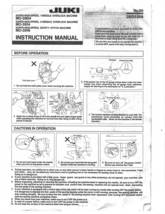 Tokyo Juki MO-2504 MO-2514 MO-2516 Manual Instruction Book - $12.99