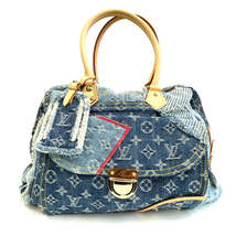 Louis Vuitton Monogram Denim Patchwork Bowery Tote Bag - £2,977.06 GBP