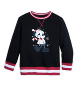 NWT Mickey Mouse Holiday Christmas Sweatshirt for Kids Sz XS 4 - £21.16 GBP