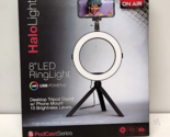 Tzumi 8&quot; Halo USB Ring Light w/ Desktop Tripod Stand &amp; Phone Mount 3-Lig... - £10.24 GBP