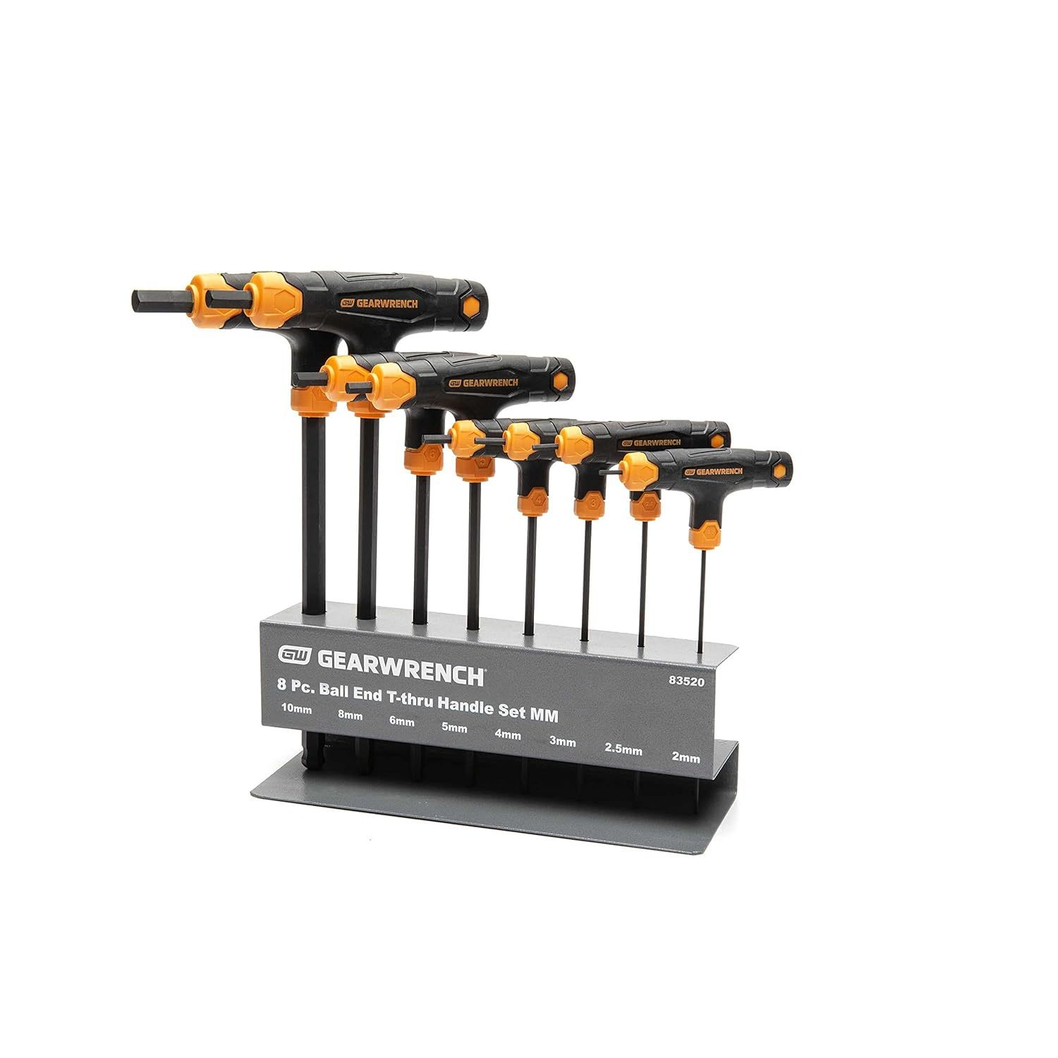 GEARWRENCH 8 Piece Metric Ball End T-Handle Hex Key Set - 83520 - $57.99