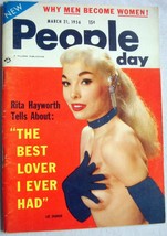 People Today Magazine March 21, 1956 Lee Sharon, Rita Hayworth, Barbara ... - $9.99