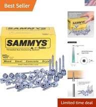 Reliable Vertical Rod Anchor Screw Set 1/4 x 2&#39;&#39; - Fully Threaded Wood F... - $51.00