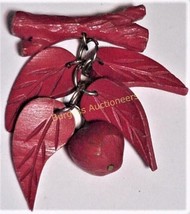 Bar Pin with Dangling Charms Plastic Leaves Book Piece - £325.52 GBP