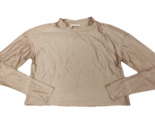 FOR LOVE &amp; LEMONS Donne Crop Top Stripe Sweater Bronzo Taglia S KHO17T801 - £37.26 GBP