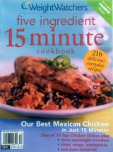 Weight Watchers Five Ingredient 15 Minutes Cookbook / Summer 2005 - 200+ Recipes - £3.62 GBP