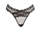 AGENT PROVOCATEUR Womens Panties Sheer Elegant Lace Black Size L - $84.38