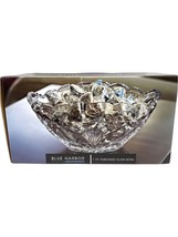 Blue Harbor 7.75&quot; Embossed Glass Candy Potpourri Nut Bowl Dish New - £20.43 GBP