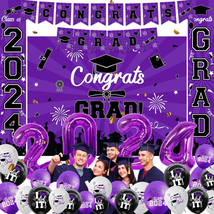 2024 Graduation Party Decorations，High School Graduation Decorations Blu... - $36.38