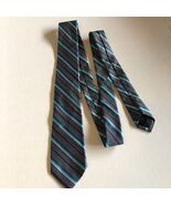 Express Gray, Blue Stripe All Silk Neck Tie - €8,83 EUR