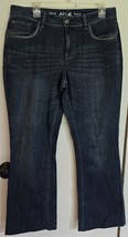 Womens 14 Apt. 9 Vintage Blue Distressed Wash Curvy Bootcut Denim Jeans - $350.81 MXN
