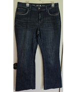 Womens 14 Apt. 9 Vintage Blue Distressed Wash Curvy Bootcut Denim Jeans - $25.81 CAD