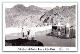 RPPC Reflections Boulder Dam Lake Mead Boulder City NV Frashers Postcard R6 - £3.85 GBP