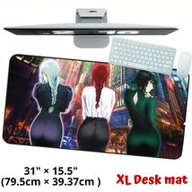 Waifus Makima Mei Mei Fubuki Desk Mat Anime Manga Large Game Keyboard Mo... - $26.99