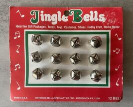 Vintage Christmas Jingle Bells NOS on Original Card 12 Bells Retro Craft... - $12.82