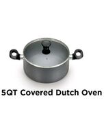 T-FAL ~ GREY ~ 5 Quart ~ Aluminum ~ DUTCH OVEN w/Glass Lid ~ Non-Stick I... - €51,48 EUR