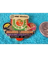 2003 FedEx ORANGE BOWL - USC vs IOWA - COACHES LUNCHEON LAPEL PIN - VERY... - $19.75