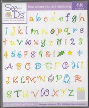 See-D&#39;s. Christmas Alphabet Stamp Set. Stamping Cardmaking Scrapbooking Craft - £3.95 GBP
