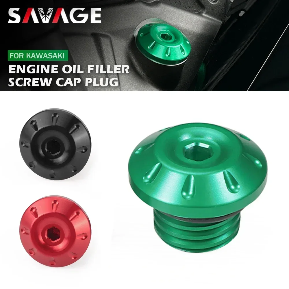 Engine Oil Plug Cap Cover For Kawasaki Ninja ZX-4R ZX7R ZX-9R 400 650 1000 ER4N - £9.23 GBP