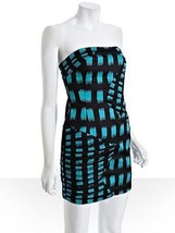  Bcbg Gigi Boning Dash Zigzag Print Hot Strapless Dress Nwt $138 Sz 8 - £73.17 GBP