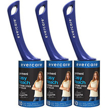 Evercare Professional 3 Pack Extra Sticky Lint Roller Remover + 60 Sheet... - £36.70 GBP