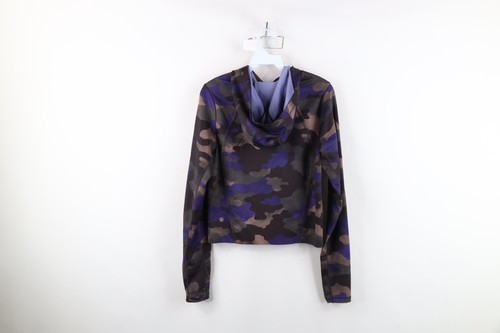 Athleta Womens Size XS Camouflage The Pinnacle Crop Cropped Hoodie Yoga Gym Item image 13