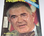 Watergate Archibald Cox Newsweek Magazine Vintage 1973 Richard Nixon Tapes - $24.99