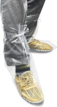 500x Clear Waterproof Disposable Shoe Covers Overshoes Protector XL /w Ties - $123.86