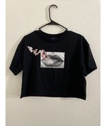 Forever 21 Half-Shirt Top LIPS/SMOKE/CHERUBS sz S pre-owned - $326.80 MXN