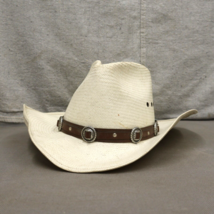 Vintage Wrangler Riata Cowboy Hat Size Medium Belted Gorpcore Normcore - £56.65 GBP